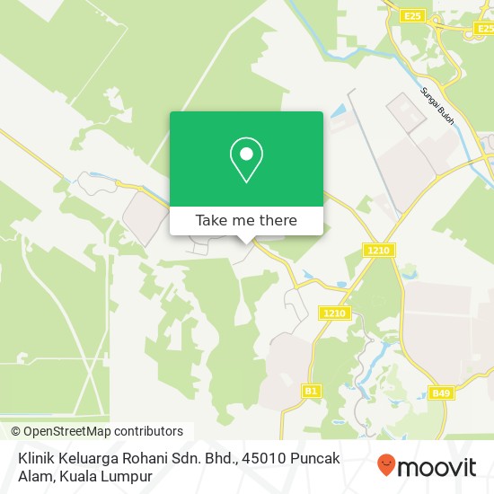 Klinik Keluarga Rohani Sdn. Bhd., 45010 Puncak Alam map