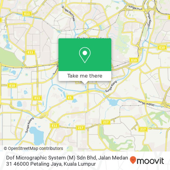 Dof Micrographic System (M) Sdn Bhd, Jalan Medan 31 46000 Petaling Jaya map