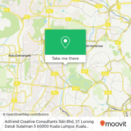 Peta Adtrend Creative Consultants Sdn Bhd, 31 Lorong Datuk Sulaiman 5 60000 Kuala Lumpur