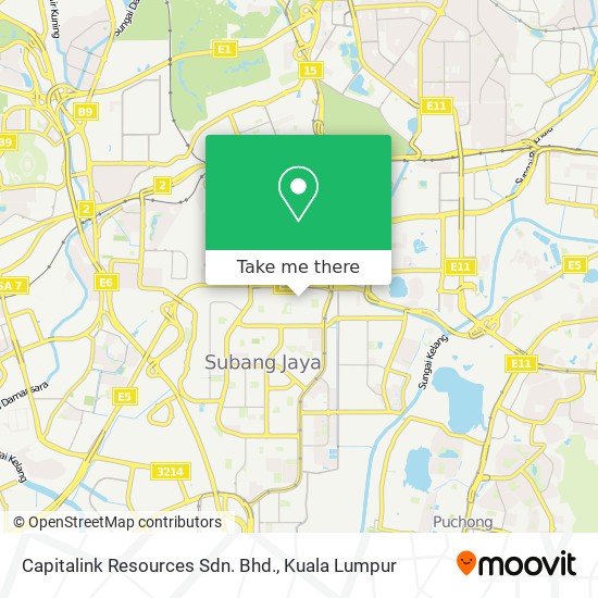 Capitalink Resources Sdn. Bhd. map