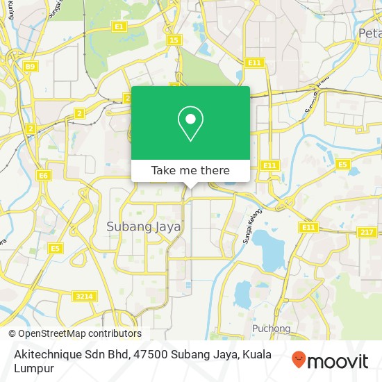 Akitechnique Sdn Bhd, 47500 Subang Jaya map