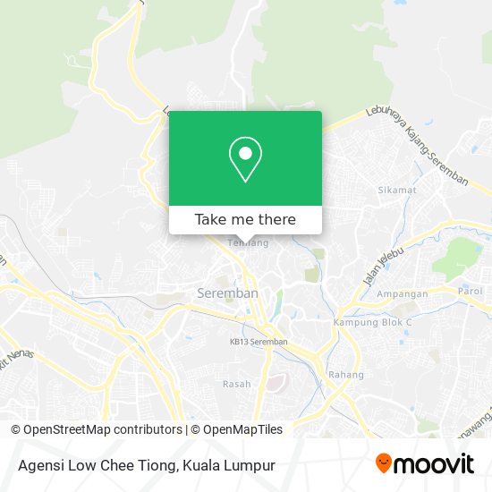 Agensi Low Chee Tiong map