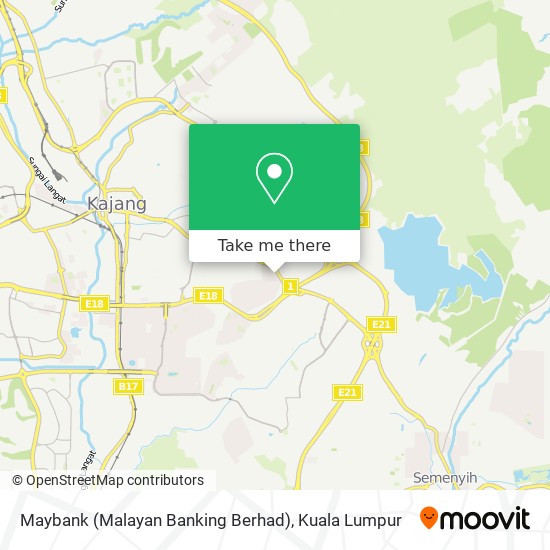 Maybank (Malayan Banking Berhad) map