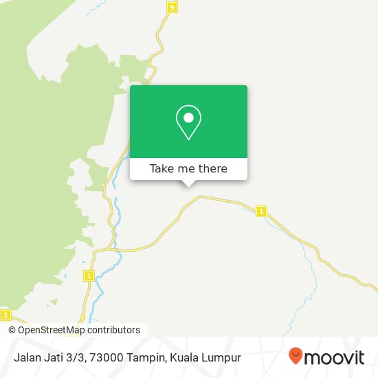 Peta Jalan Jati 3/3, 73000 Tampin