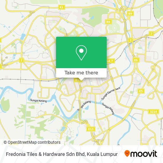 Fredonia Tiles & Hardware Sdn Bhd map