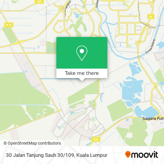 Peta 30 Jalan Tanjung Sauh 30/109