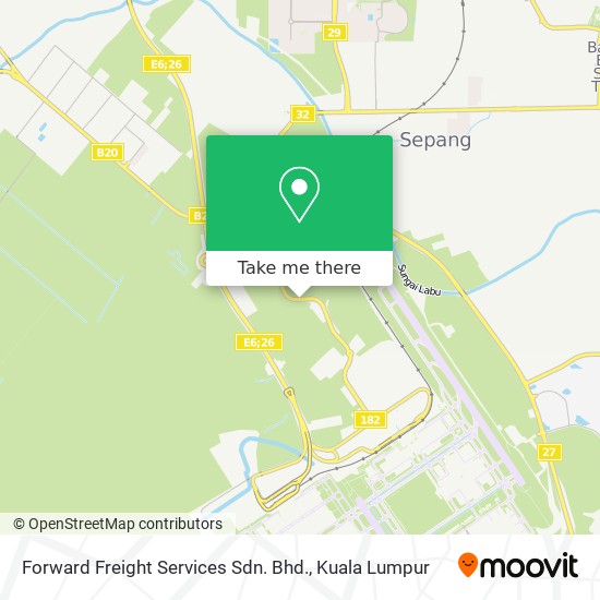 Forward Freight Services Sdn. Bhd. map