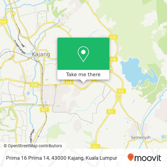 Prima 16 Prima 14, 43000 Kajang map