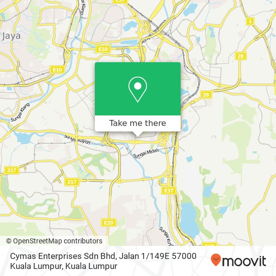 Cymas Enterprises Sdn Bhd, Jalan 1 / 149E 57000 Kuala Lumpur map