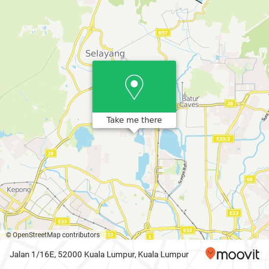 Jalan 1 / 16E, 52000 Kuala Lumpur map