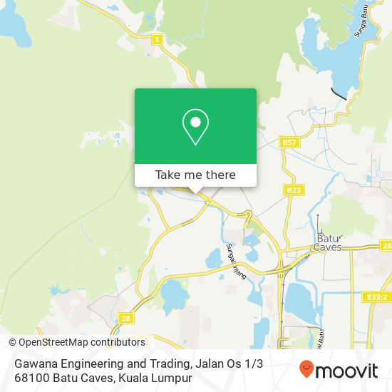 Gawana Engineering and Trading, Jalan Os 1 / 3 68100 Batu Caves map