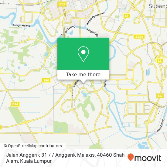 Peta Jalan Anggerik 31 / / Anggerik Malaxis, 40460 Shah Alam