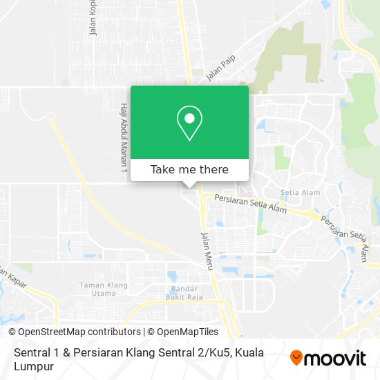 Sentral 1 & Persiaran Klang Sentral 2 / Ku5 map