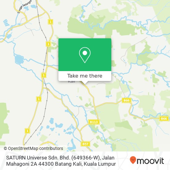 SATURN Universe Sdn. Bhd. (649366-W), Jalan Mahagoni 2A 44300 Batang Kali map