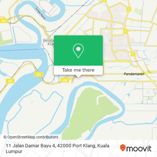 Peta 11 Jalan Damar Bayu 4, 42000 Port Klang