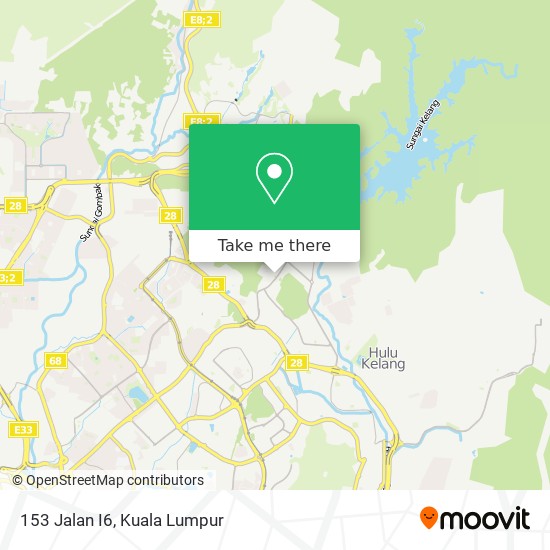 153 Jalan I6 map