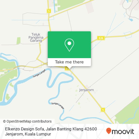Elkenzo Design Sofa, Jalan Banting Klang 42600 Jenjarom map