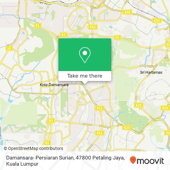 Damansara- Persiaran Surian, 47800 Petaling Jaya map