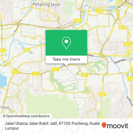 Jalan Utama Jalan Bukit Jalil, 47100 Puchong map