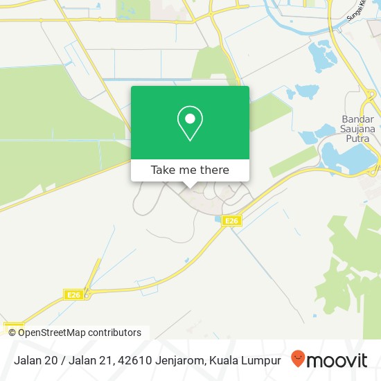 Peta Jalan 20 / Jalan 21, 42610 Jenjarom