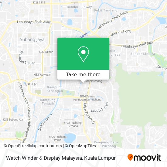 Watch Winder & Display Malaysia map