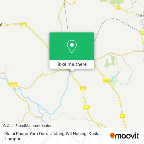 Peta Balai Rasmi Yam Dato Undang Wil Naning