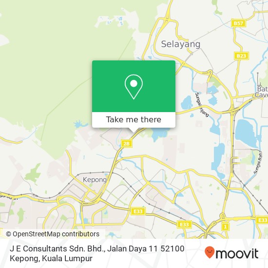 J E Consultants Sdn. Bhd., Jalan Daya 11 52100 Kepong map