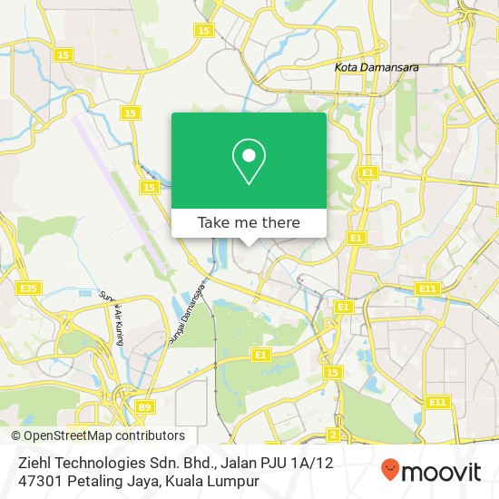 Peta Ziehl Technologies Sdn. Bhd., Jalan PJU 1A / 12 47301 Petaling Jaya