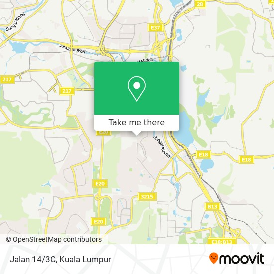 Jalan 14/3C map