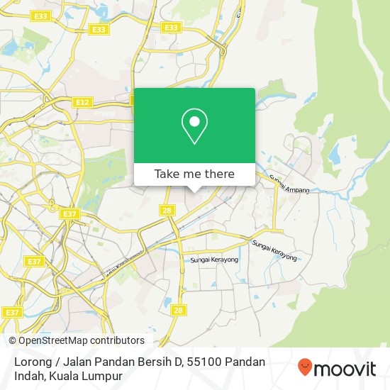 Lorong / Jalan Pandan Bersih D, 55100 Pandan Indah map