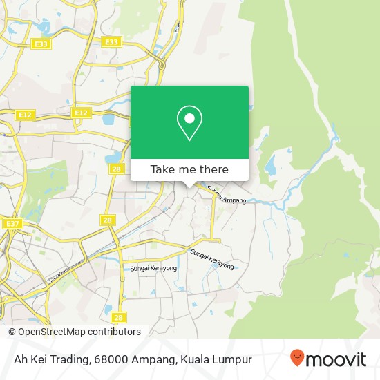 Ah Kei Trading, 68000 Ampang map