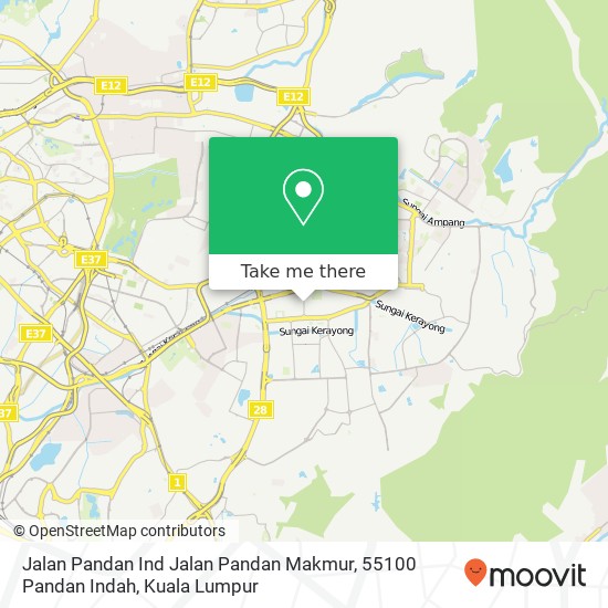 Jalan Pandan Ind Jalan Pandan Makmur, 55100 Pandan Indah map