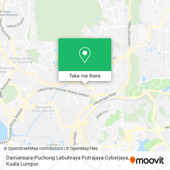 Peta Damansara-Puchong Lebuhraya Putrajaya-Cyberjaya