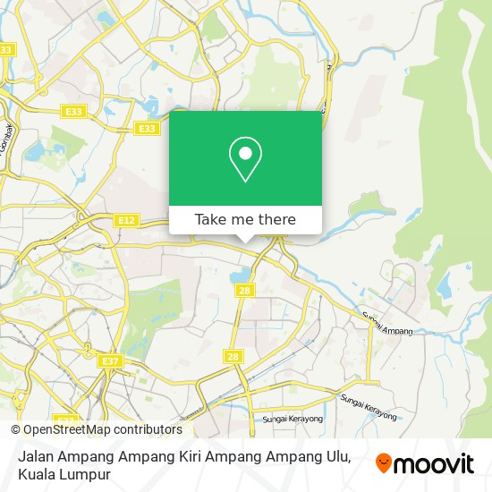 Peta Jalan Ampang Ampang Kiri Ampang Ampang Ulu