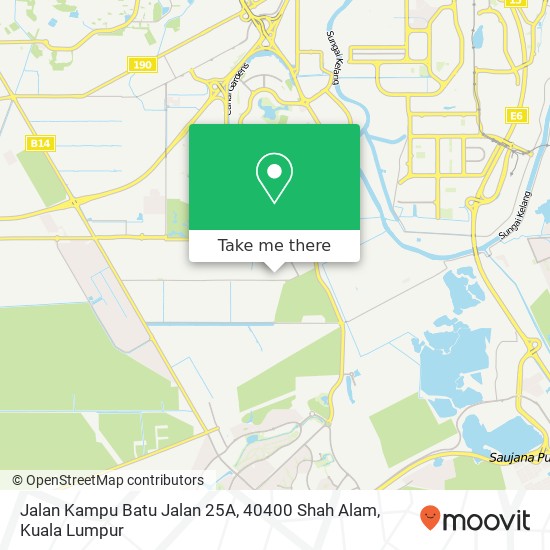 Peta Jalan Kampu Batu Jalan 25A, 40400 Shah Alam