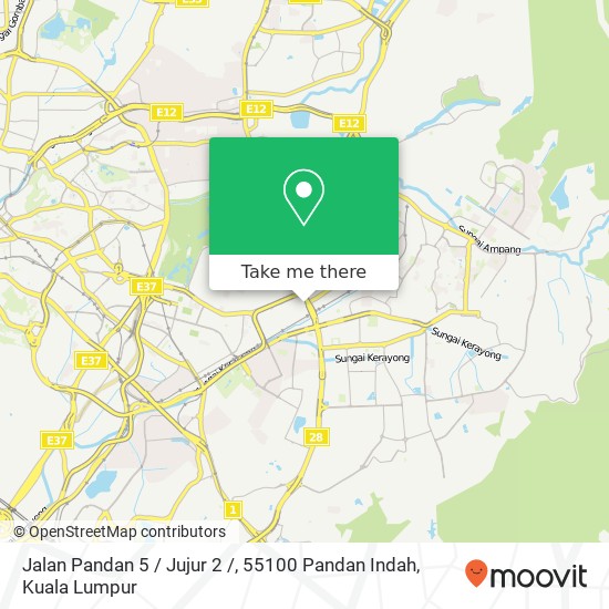 Jalan Pandan 5 / Jujur 2 /, 55100 Pandan Indah map