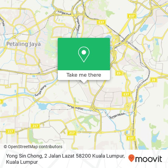 Yong Sin Chong, 2 Jalan Lazat 58200 Kuala Lumpur map