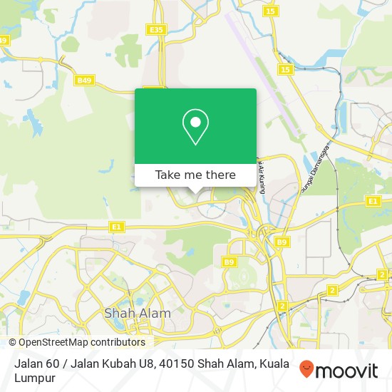 Jalan 60 / Jalan Kubah U8, 40150 Shah Alam map