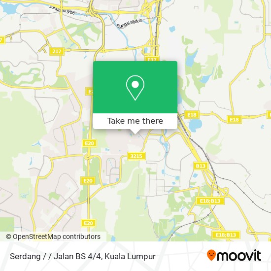 Peta Serdang / / Jalan BS 4/4