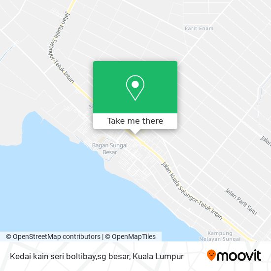 Peta Kedai kain seri boltibay,sg besar