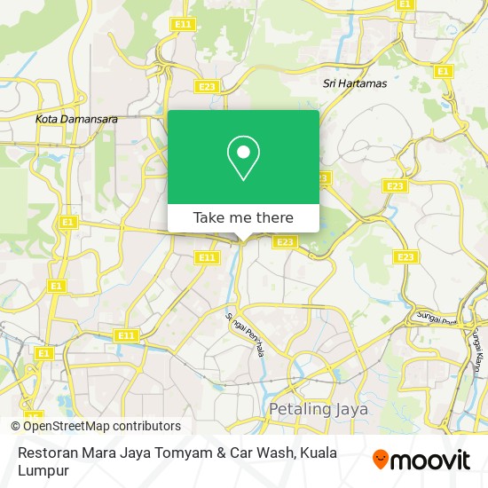 Peta Restoran Mara Jaya Tomyam & Car Wash