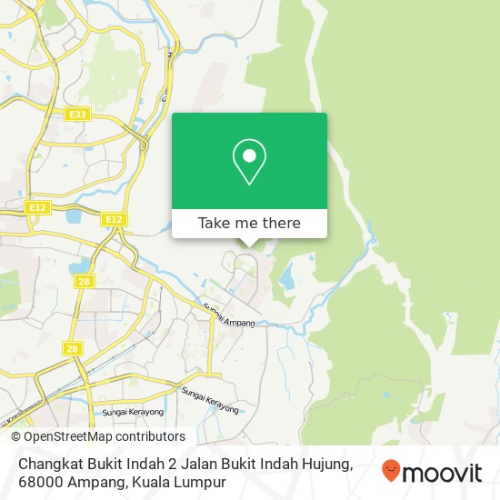 Peta Changkat Bukit Indah 2 Jalan Bukit Indah Hujung, 68000 Ampang