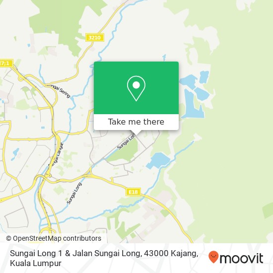 Peta Sungai Long 1 & Jalan Sungai Long, 43000 Kajang