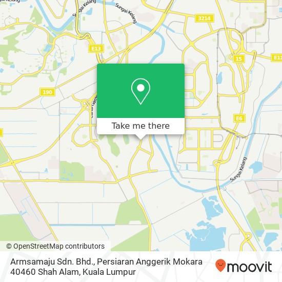 Armsamaju Sdn. Bhd., Persiaran Anggerik Mokara 40460 Shah Alam map