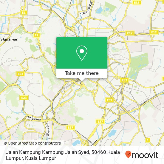 Peta Jalan Kampung Kampung Jalan Syed, 50460 Kuala Lumpur