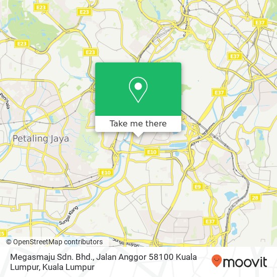 Megasmaju Sdn. Bhd., Jalan Anggor 58100 Kuala Lumpur map