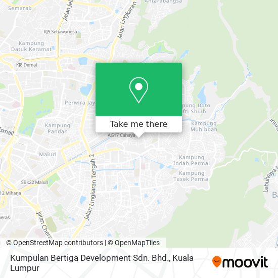 Peta Kumpulan Bertiga Development Sdn. Bhd.