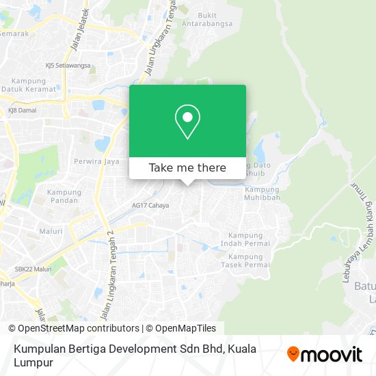 Peta Kumpulan Bertiga Development Sdn Bhd