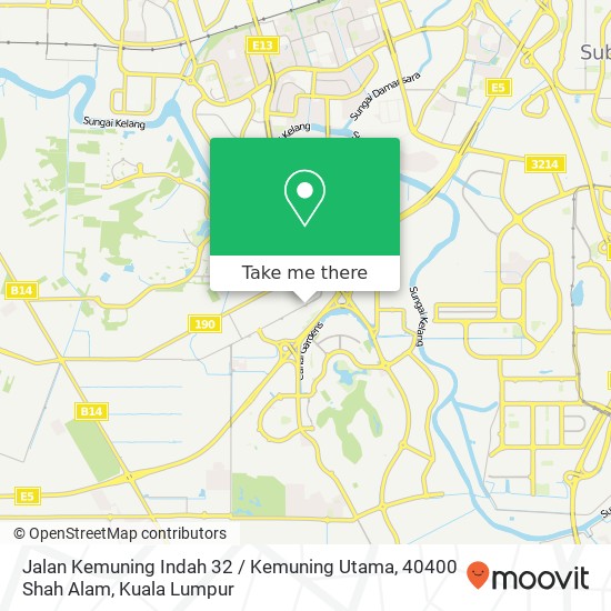 Peta Jalan Kemuning Indah 32 / Kemuning Utama, 40400 Shah Alam