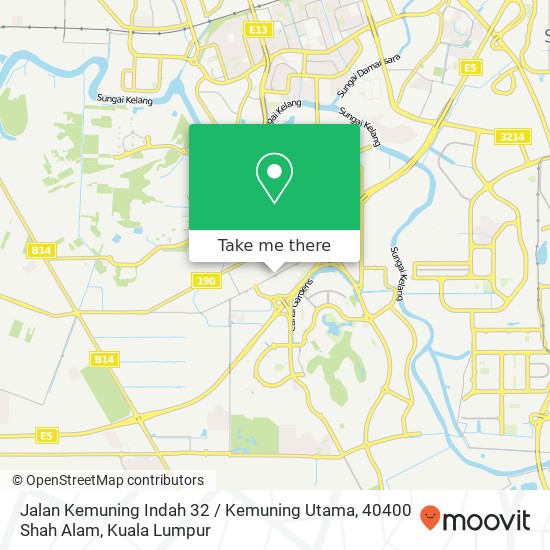 Jalan Kemuning Indah 32 / Kemuning Utama, 40400 Shah Alam map